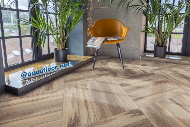 Кварц виниловый ламинат Aquafloor Space Parquet Light AF4502PQL