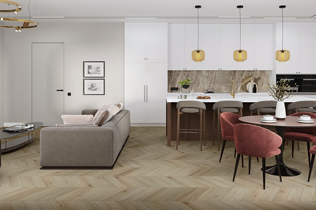 SPC-ламинат Damy Floor Chevron DF01-Ch Версаль