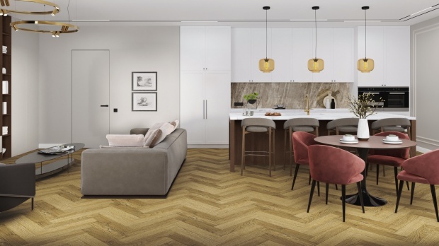 Кварц-виниловая плитка Damy Floor London LVT Шеффилд 190902EL-07-LVT