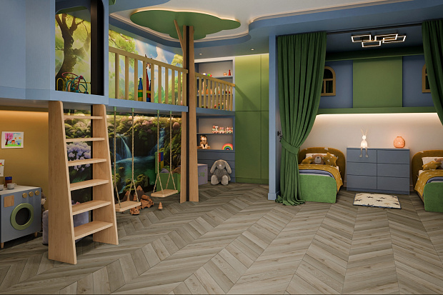 SPC-ламинат Damy Floor Chevron DF01-Ch Версаль