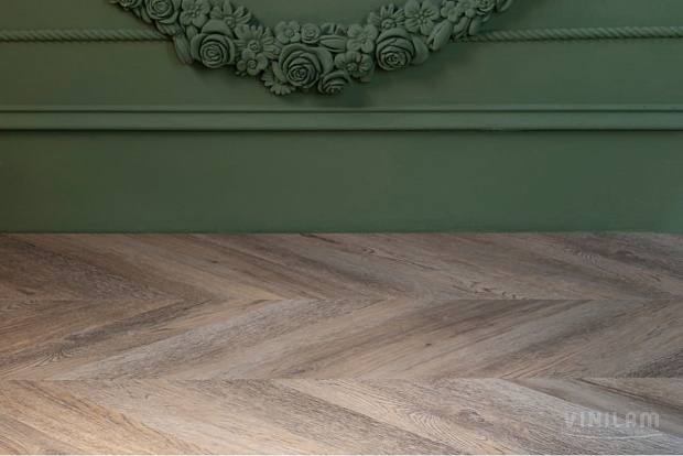 Vinilam Parquet Chevron RI153616CL4 (Шеврон Шампань)
