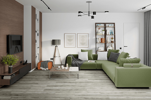 SPC-ламинат Damy Floor Family TCM369-28 Дуб Рустикальный Cерый