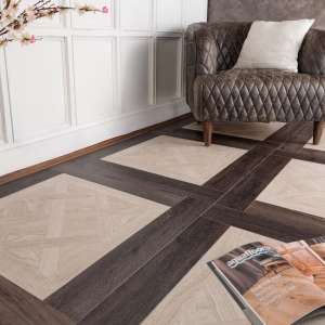 Кварц виниловый ламинат Aquafloor Versailles & Parquet Plus AF7001VS+AF6015PQ