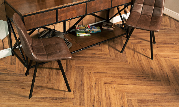 Vinilam Parquet Herringbone Glue GD11210  (Паркет Де Вилль)