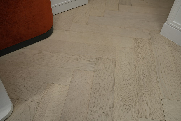 Паркетная доска Quartz Parquet Английская Ёлка Дуб Песочный 33-408