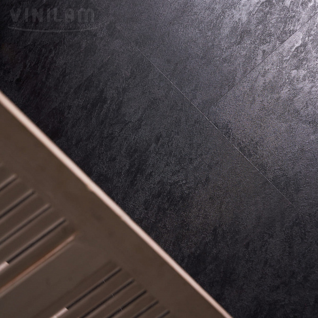 Vinilam Ceramo Stone 61607 (Сланцевый Черный)