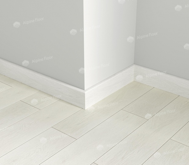 Кварцевый плинтус Alpine Floor Parquet Light Белый SK 13-0