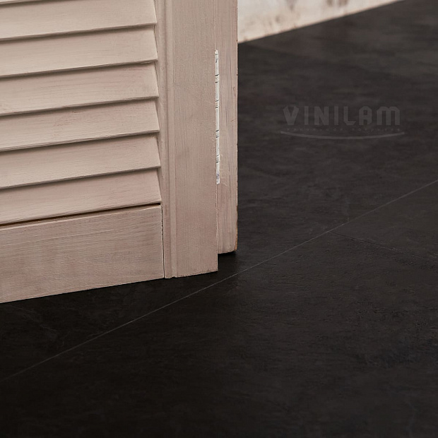 Vinilam Ceramo Stone 61607 (Сланцевый Черный)