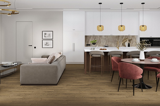 SPC-ламинат Damy Floor Family 0030-6 Дуб Мокко
