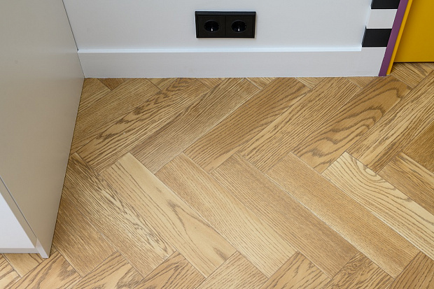 Паркетная доска Quartz Parquet Штучный паркет Дуб Карельский 44-419