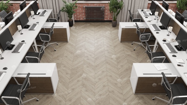 Клеевой кварц-винил Alpine Floor Chevron LVT Карите ECO 20-11