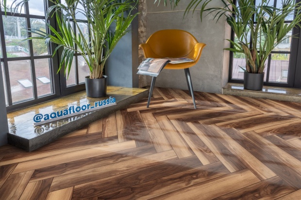 Кварц виниловый ламинат Aquafloor Parquet Plus AF6021PQN+