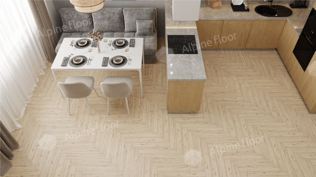 Ламинат Alpine Floor Herringbone 12 Pro Дуб Лион LF106-01