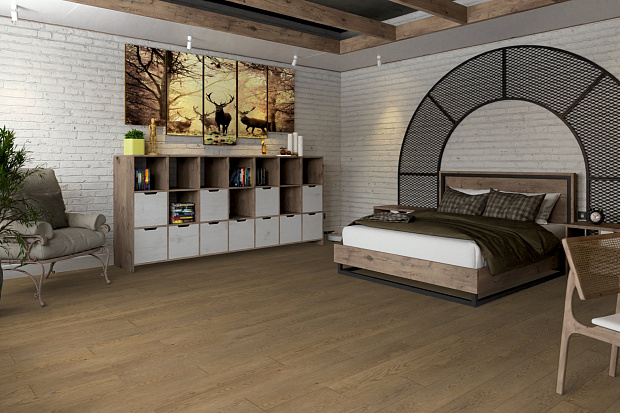 Кварц-винил Damy Floor Family LVT 0030-6-LVT Дуб Мокко