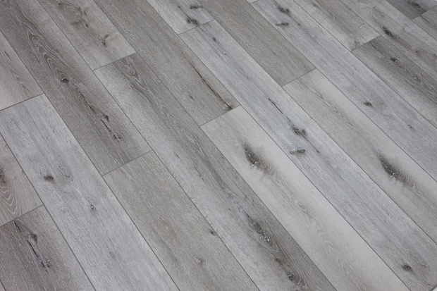 SPC-ламинат Damy Floor Family T7020-5D Дуб Состаренный Серый