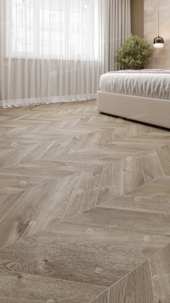 Клеевой кварц-винил Alpine Floor Chevron LVT Дуб Натуральный Отбеленный ECO 20-3