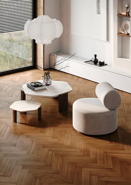 Паркетная доска Quartz Parquet Штучный паркет Дуссия Африканская 44-400-63