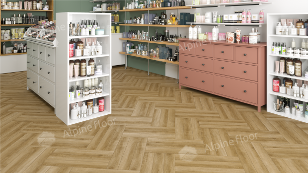 Ламинат Alpine Floor Herringbone 8 Дуб Эльзас LF102-02