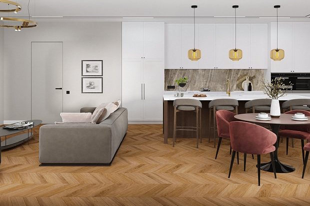 SPC-ламинат Damy Floor Chevron DF09-Ch Монсоро