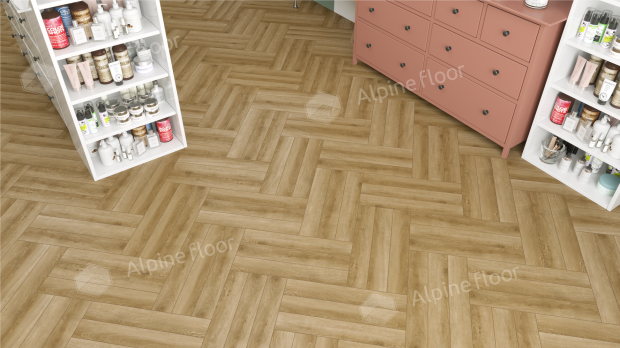 Ламинат Alpine Floor Herringbone 12 Pro Дуб Эльзас LF106-02