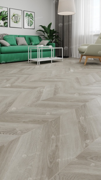 Клеевой кварц-винил Alpine Floor Chevron LVT Дуб Фантазия ECO 20-1