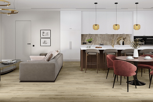 SPC-ламинат Damy Floor Family SL3739-3 Дуб Белый