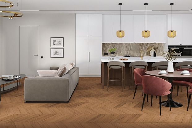 Кварц-винил Damy Floor Chevron LVT DF08-Ch-LVT Блуа