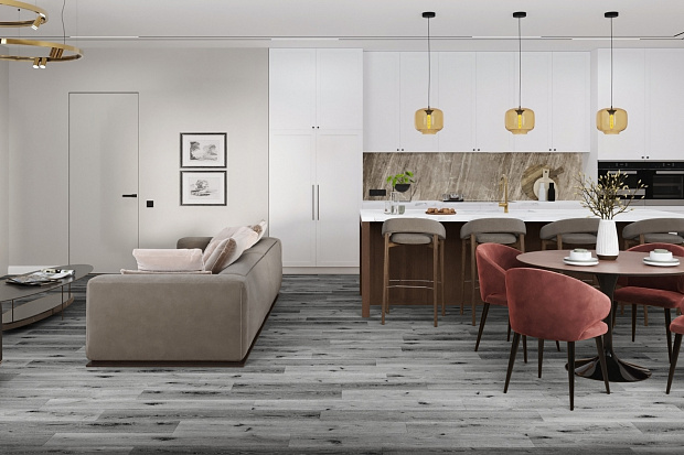SPC-ламинат Damy Floor Family T7020-23 Дуб Сильвер