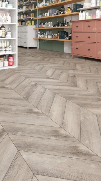 Клеевой кварц-винил Alpine Floor Chevron LVT Дуб Исида ECO 20-8