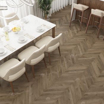 Клеевой кварц-винил Alpine Floor Chevron LVT Дуб Насыщенный ECO 20-4