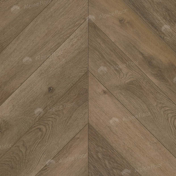 Клеевой кварц-винил Alpine Floor Chevron LVT Дуб Насыщенный ECO 20-4