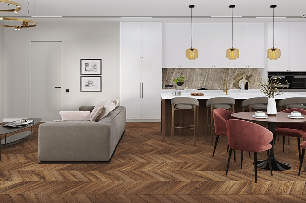 SPC-ламинат Damy Floor Chevron DF07-Ch Шайо