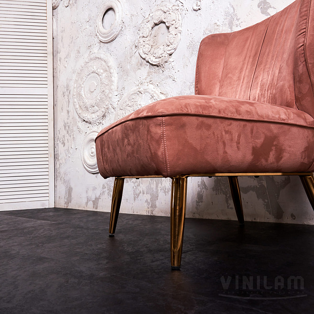 Vinilam Ceramo Stone 61607 (Сланцевый Черный)