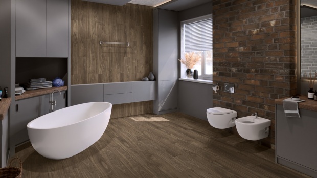 Кварц-виниловая плитка Damy Floor Family LVT Орех Американский/American Walnut 0036-3 — LVT