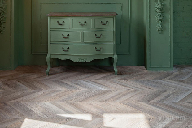 Vinilam Parquet Chevron RI153616CL4 (Шеврон Шампань)