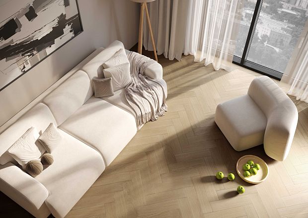 Паркетная доска Quartz Parquet Штучный паркет Дуб Хельсинки 44-1258-58