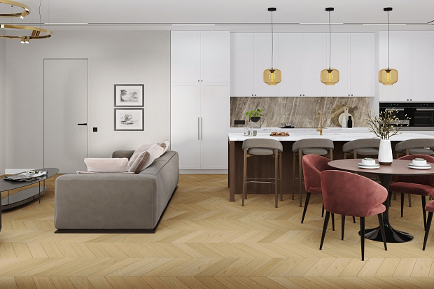 SPC-ламинат Damy Floor Chevron DF03-Ch Тюильри
