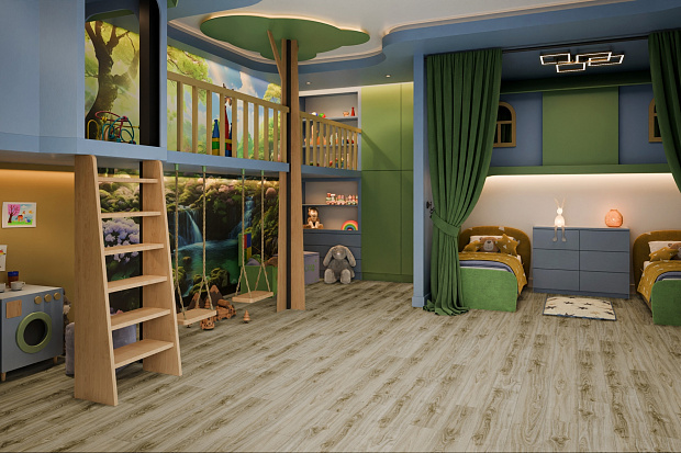 SPC-ламинат Damy Floor Family SL3739-3 Дуб Белый