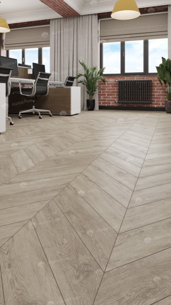 Клеевой кварц-винил Alpine Floor Chevron LVT Карите ECO 20-11