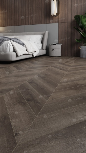 Клеевой кварц-винил Alpine Floor Chevron LVT Дуб Антарес ECO 20-9