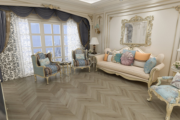 SPC-ламинат Damy Floor Chevron DF01-Ch Версаль