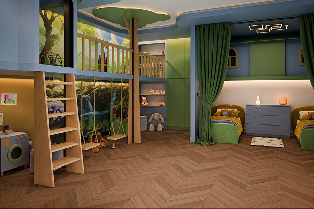 SPC-ламинат Damy Floor Chevron DF08-Ch Блуа