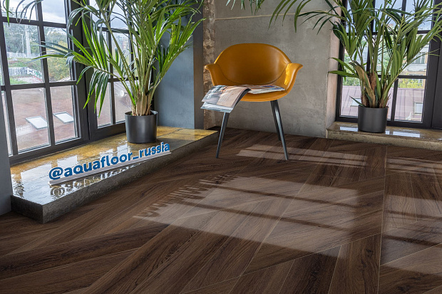 Кварц-винил Aquafloor Parquet Chevron Glue AF2559PGCh