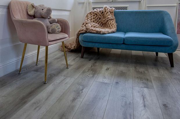 SPC-ламинат Damy Floor Family TCM369-28 Дуб Рустикальный Cерый
