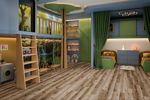 Кварц-винил Damy Floor Family LVT JC8271-7-LVT Дуб Изысканный