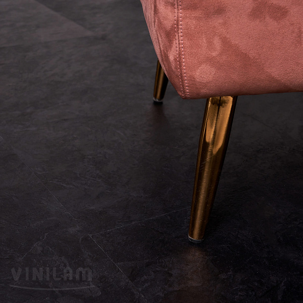 Vinilam Ceramo Stone 61607 (Сланцевый Черный)