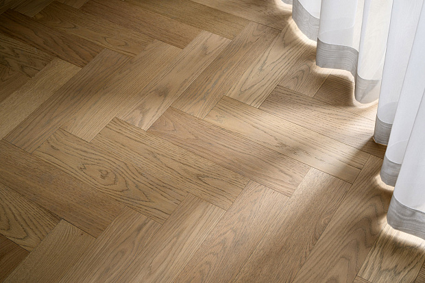 Паркетная доска Quartz Parquet Штучный паркет Дуб Бисквитный 44-1258-07