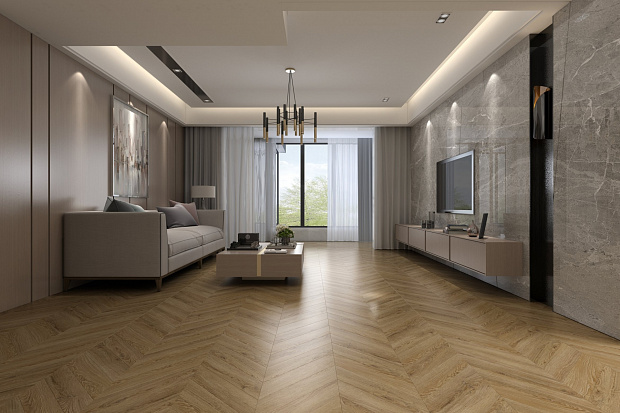 SPC-ламинат Damy Floor Chevron DF04-Ch Лувр