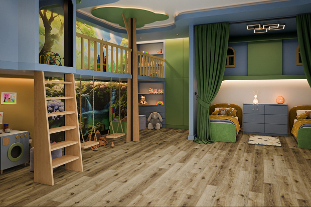 Кварц-винил Damy Floor Family LVT T7020-4-LVT Дуб Провинциальный