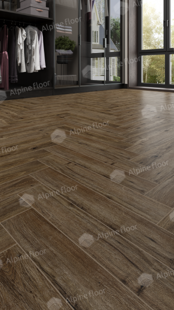 Ламинат Alpine Floor Herringbone 8 Дуб Бордо LF102-10